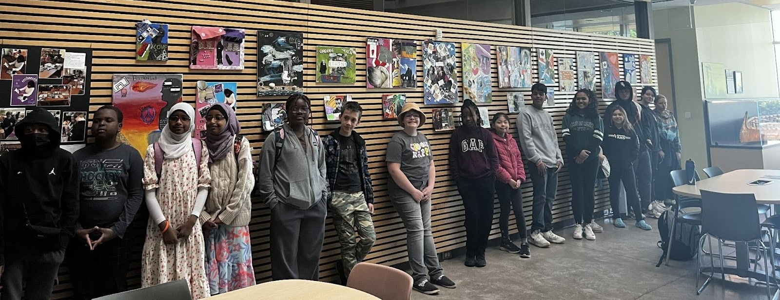 Group photo of children who participated in The Selfie Project