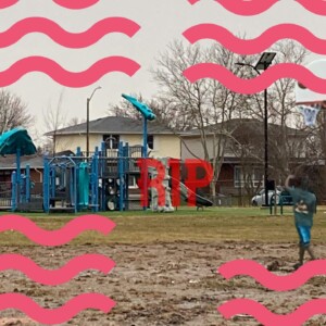 Sadness over a broken and missing basketball net