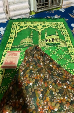Prayer Mat, Hijab and Religious Book